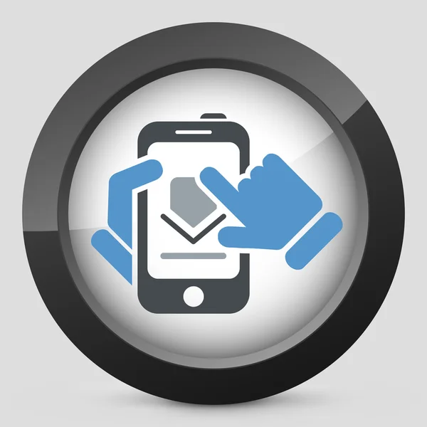 Download smartphone icon — Stock Vector