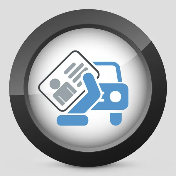 Car document icon — Stock Vector