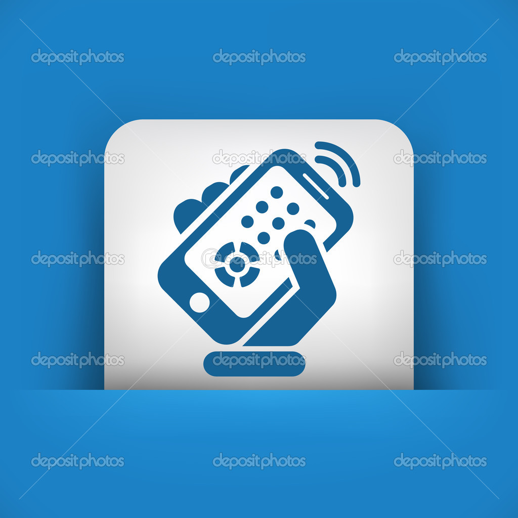 Smartphone remote control icon