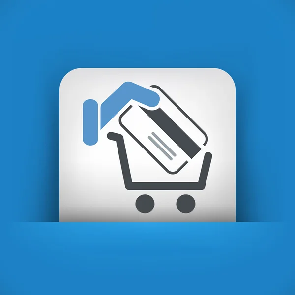 Shopping cart icon — Stock Vector