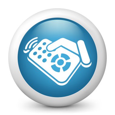 Remote control label icon clipart