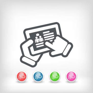 sohbet dokunmatik ekran simgesi