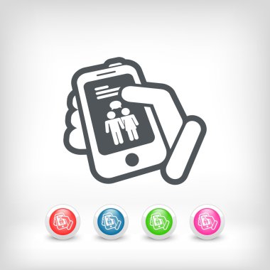 sohbet dokunmatik ekran simgesi