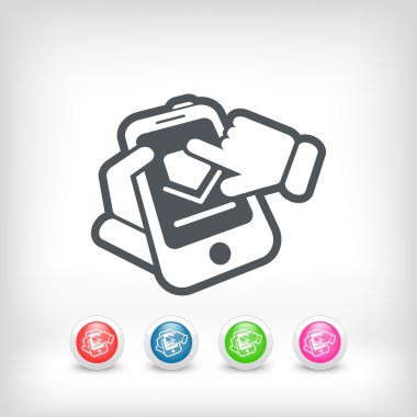 akıllı telefon download simgesi