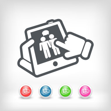 sohbet dokunmatik ekran simgesi