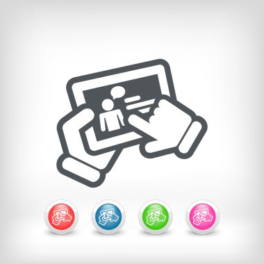 sohbet dokunmatik ekran simgesi