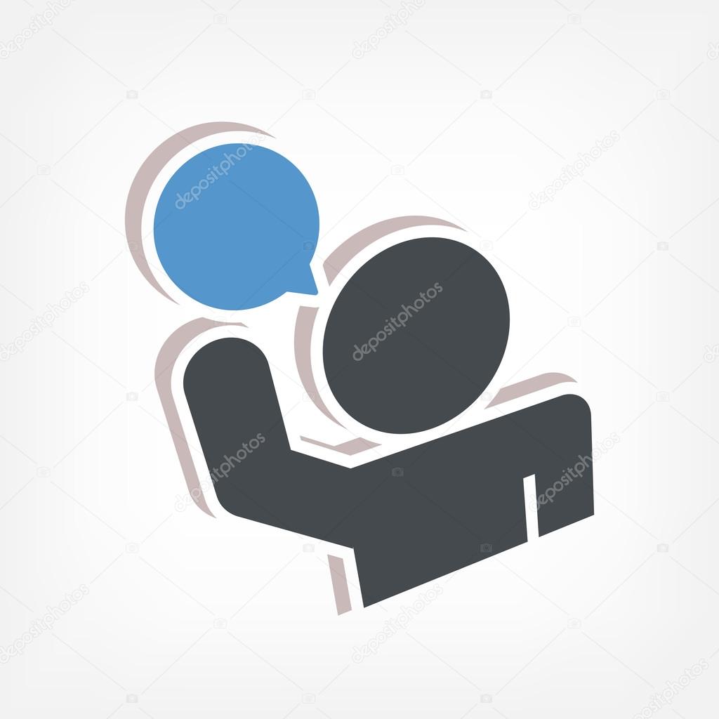 Speak icon 3d