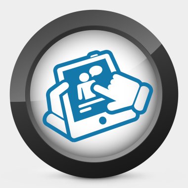 Tablet sohbet simgesi