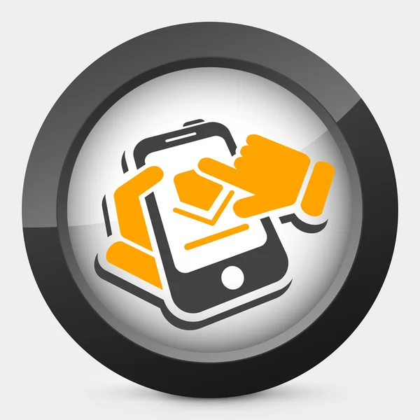 Smartphone-Download — Stockvektor