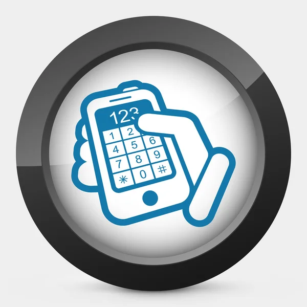 Phone keypad numbers — Stock Vector