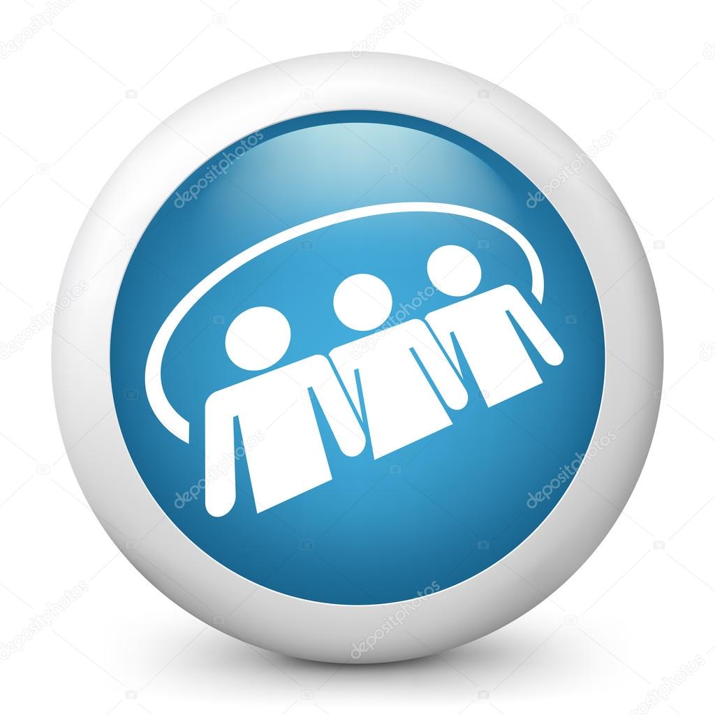 Social network icon 3d