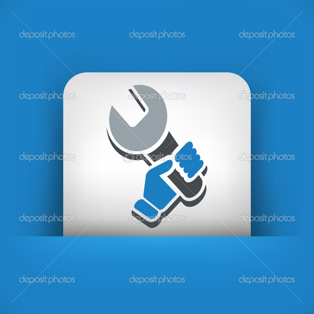 Wrench holding icon