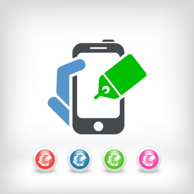 telefon etiketi simgesi