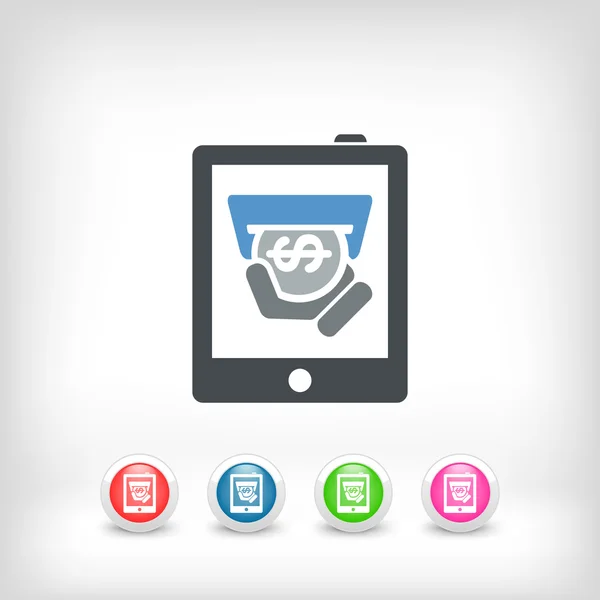 Tablet store icon — Stockvector