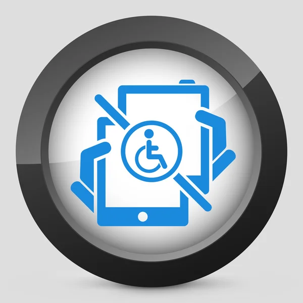 Handicap Tablet PC verbinding — Stockvector