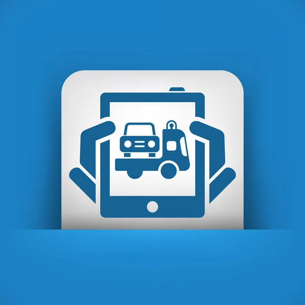 Car assistance icon — Stock Vector