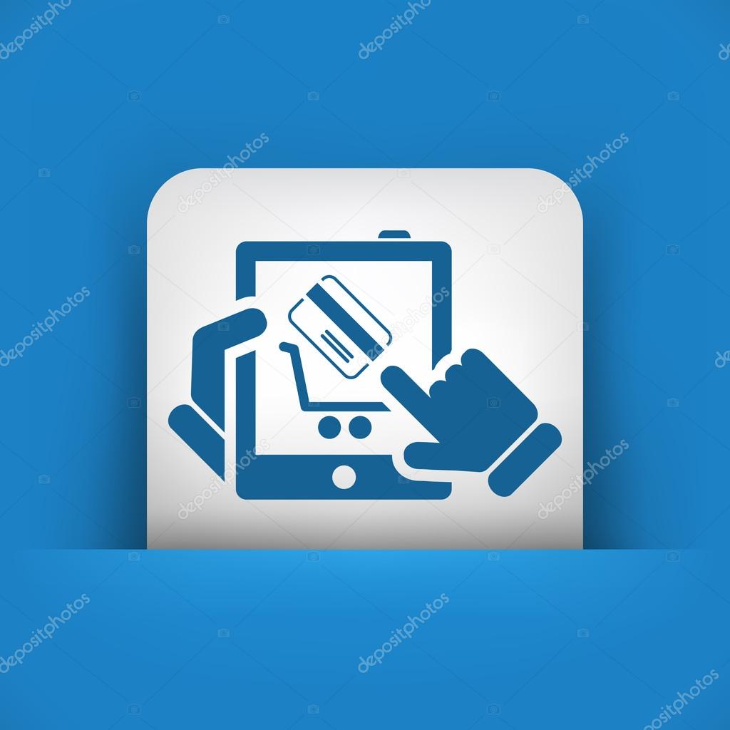 Web shopping icon