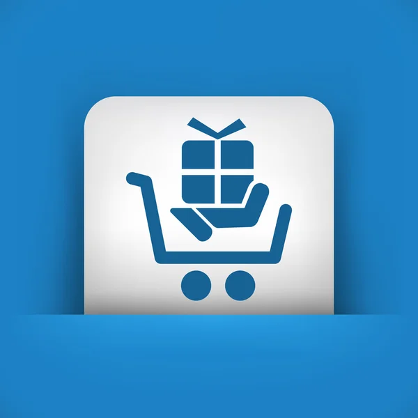 Cart store ikont — Stock Vector