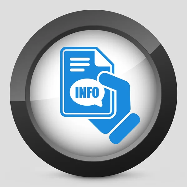 Icono botón de información — Vector de stock