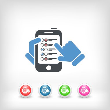 Menü smartphone