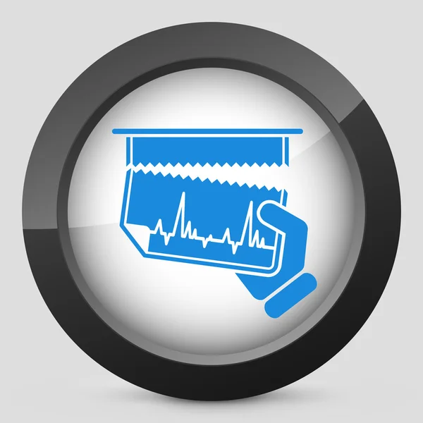 Cardiac test document — Stock Vector