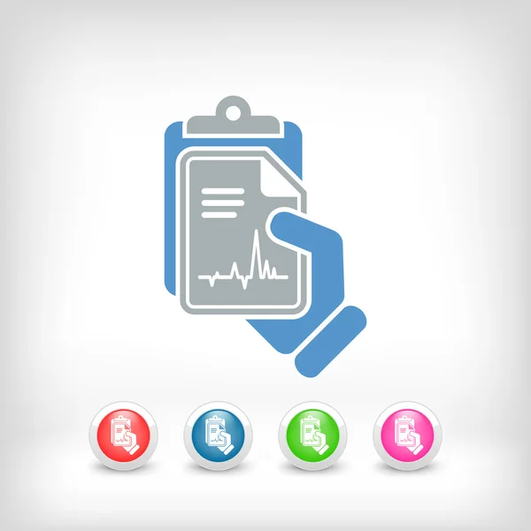 Cardiac examination — Stock Vector