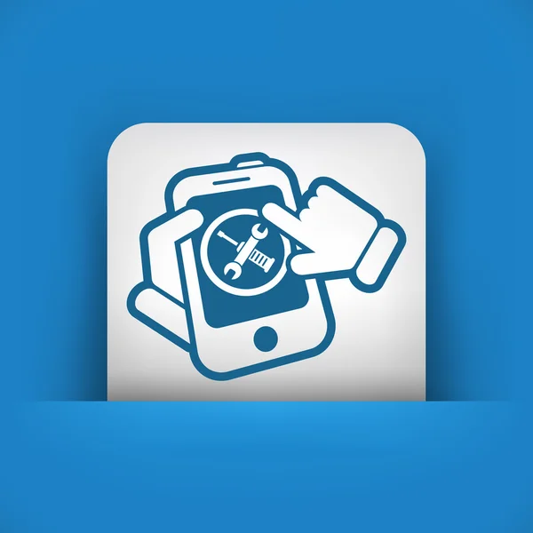 Smartphone setting icon — Stock Vector