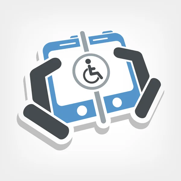 Connexion personnes handicapées — Image vectorielle