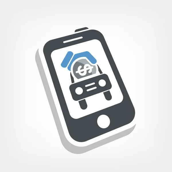 Automotive mobile icon — Stock Vector
