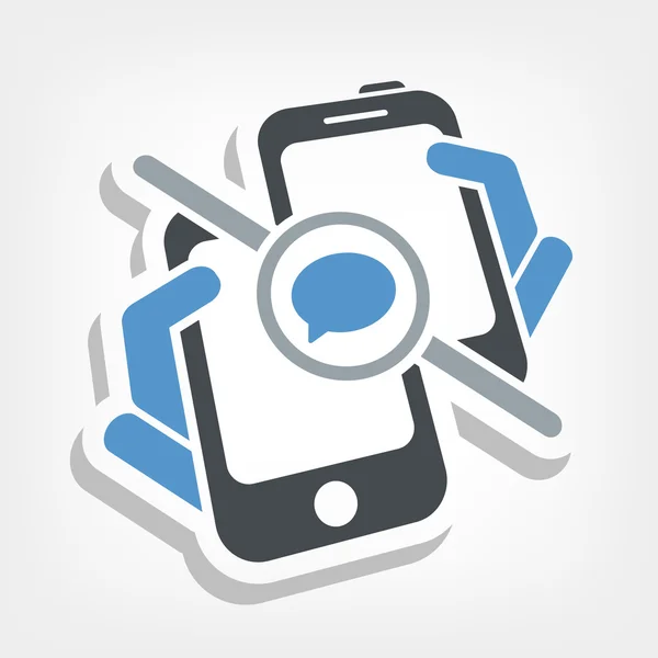 Concetto chat mobile — Vettoriale Stock
