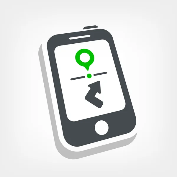Mobiele navigatiesysteem — Stockvector