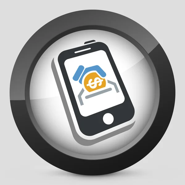 Mobiles Banksymbol — Stockvektor