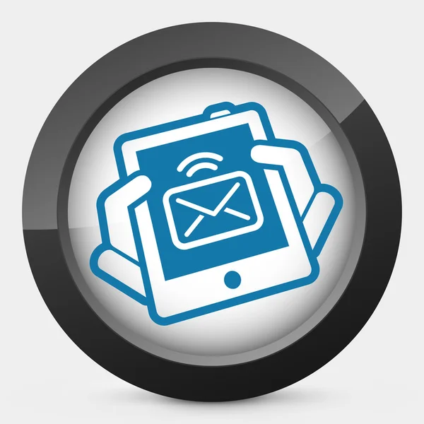 Icône de message de tablette — Image vectorielle