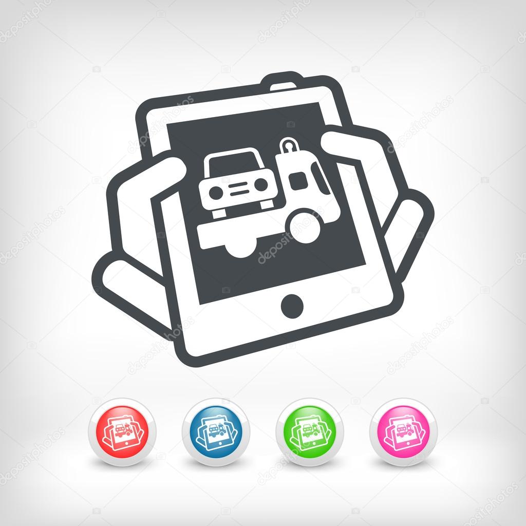 Car assistance icon