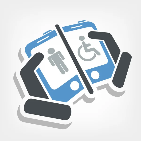 Disabled device — Stock Vector