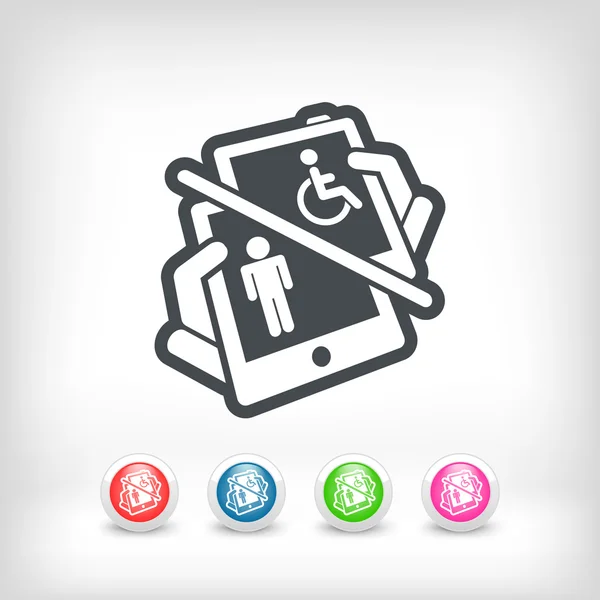 Disabled device — Stock Vector