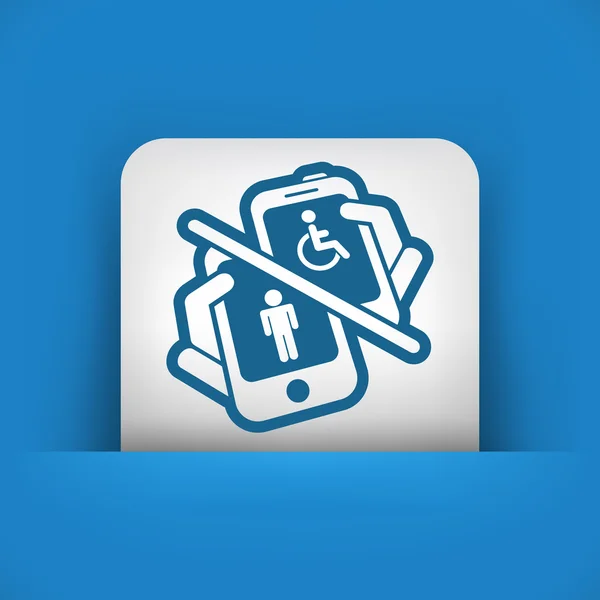 Disabled device — Stock Vector