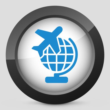 uçak seyahat etmek simge