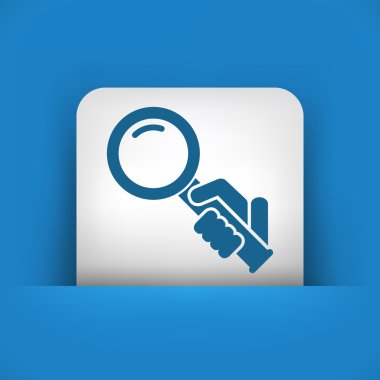 Magnifier icon clipart