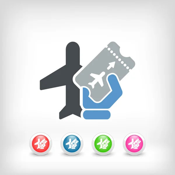 Airfare icon — Stock Vector