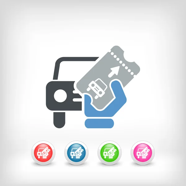 Card car icon — Stock Vector