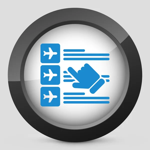 Icono de reserva de aerolínea — Archivo Imágenes Vectoriales