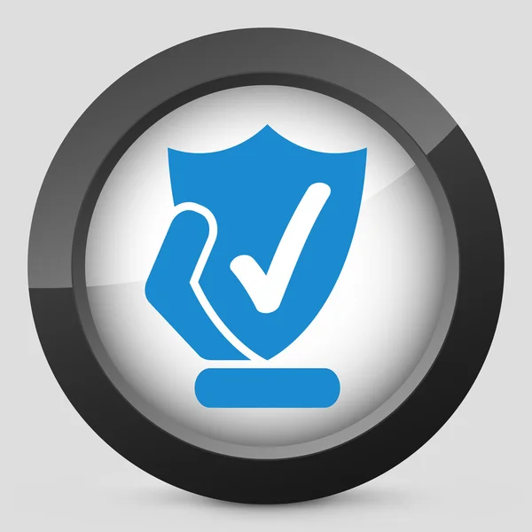 Escudo de protección icono — Vector de stock