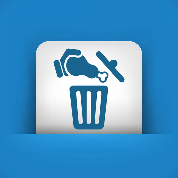 Food trash icon — Stock Vector