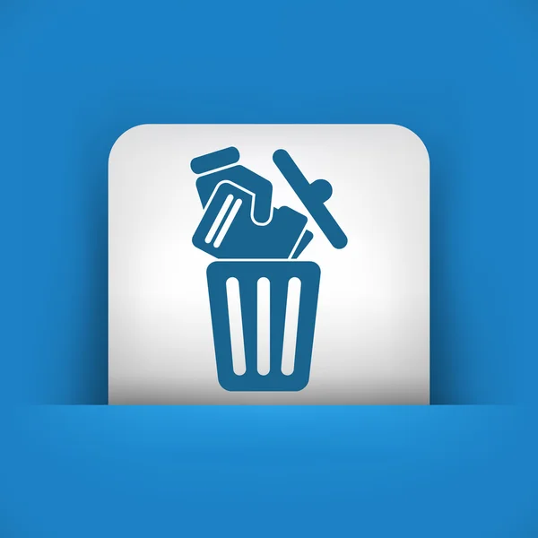 Deleting a document — Stock Vector