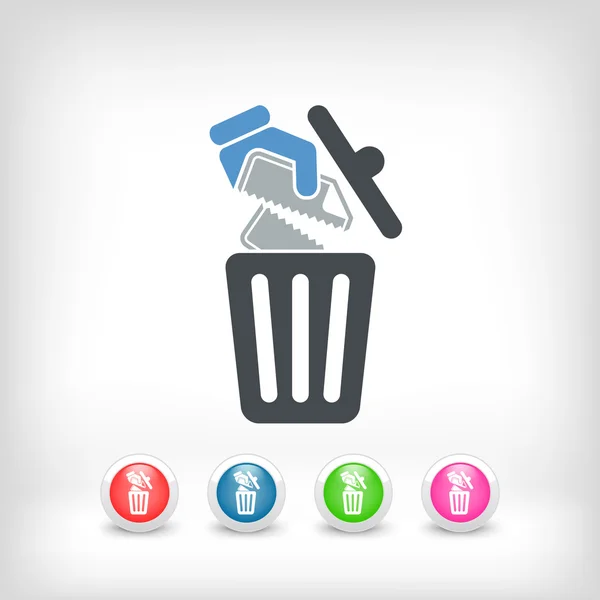 Deleting a document — Stock Vector