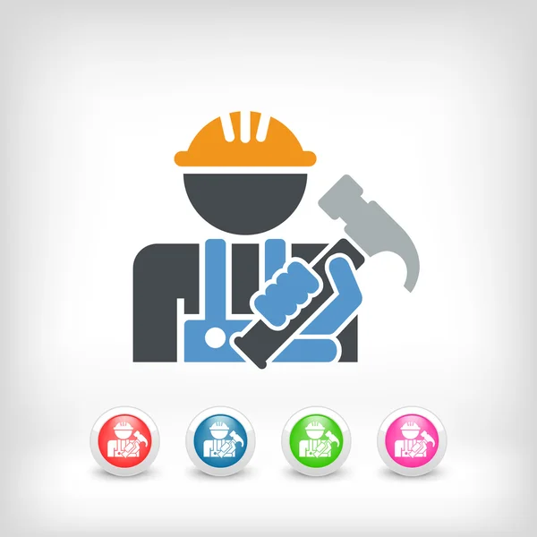 Worker icon — Stock Vector