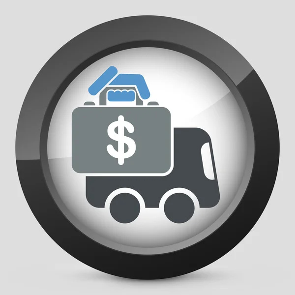 Money van transfer — Stock Vector