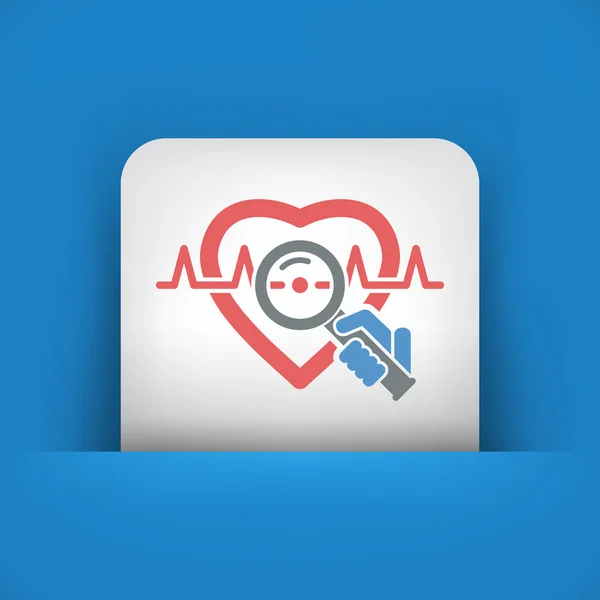 Heart medical exam — Stock Vector