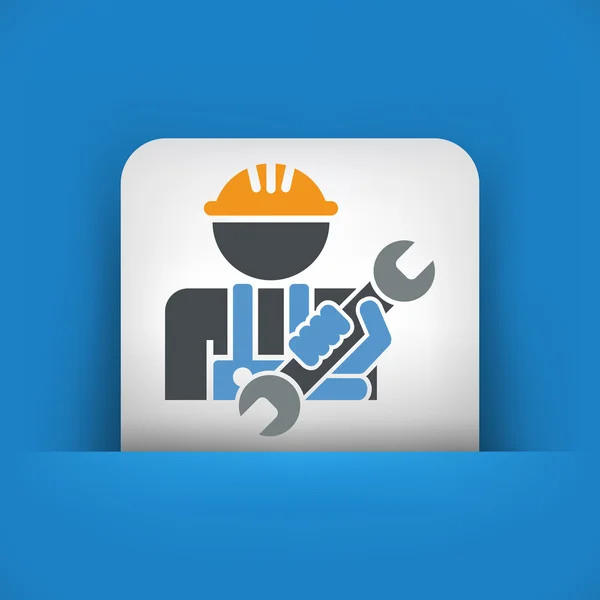 Worker icon — Stock Vector